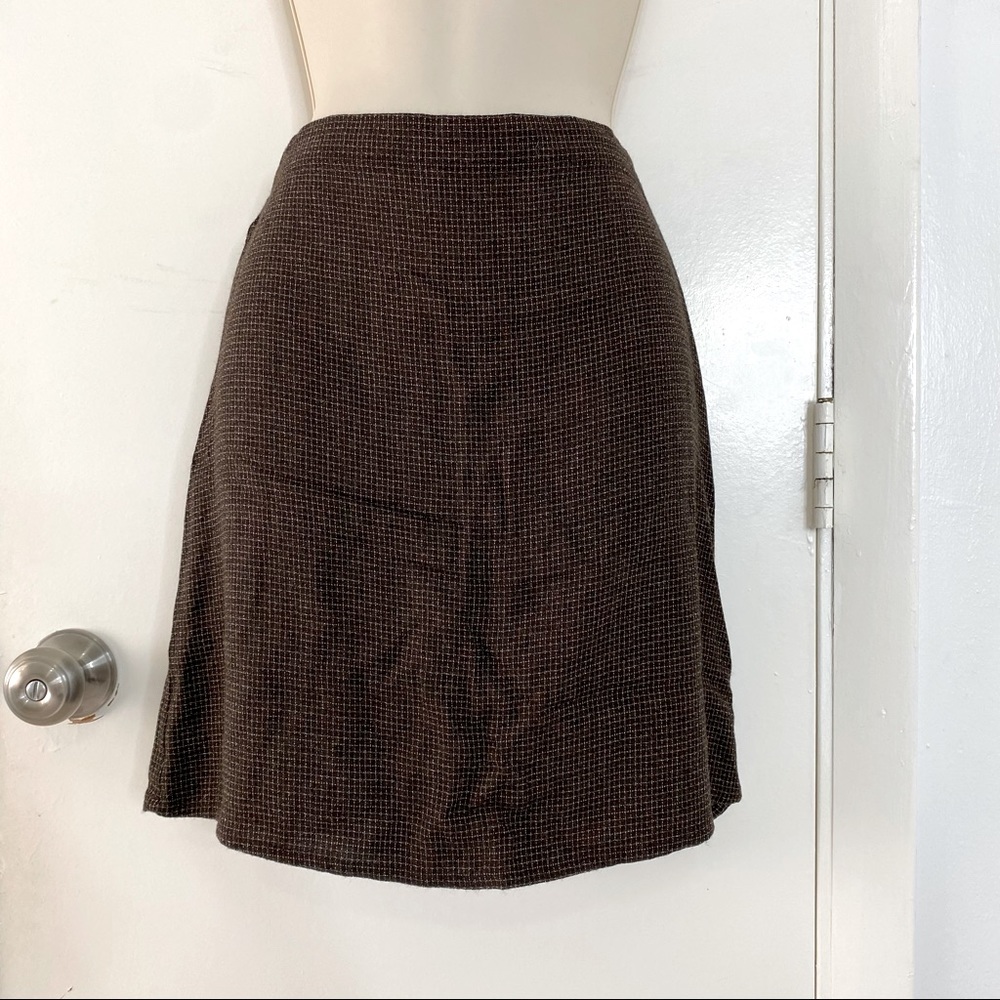 Eileen Fisher brown knee length skirt (or top) size small